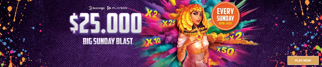 Jackpot Jill – Big Sunday Blast, $25,000 prize pool every Sunday